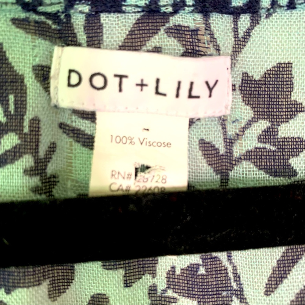 Teal viscose Kimono - Picture 6 of 6